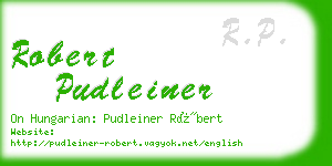 robert pudleiner business card